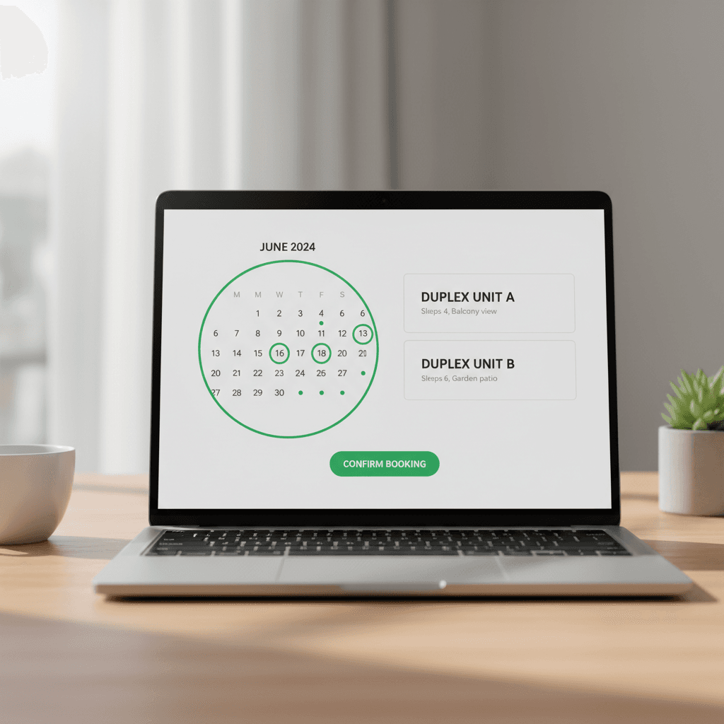 Real-time availability calendar view